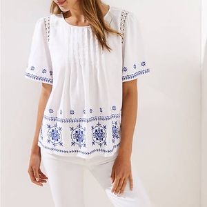 Loft Embroidered Top H3